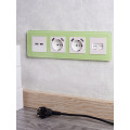 BRITE Розетка 1-местная с заземлением с защитными шторками 16А с USB AA 5В 3,1А РЮш10-2-БрЖ жемчуг IEK