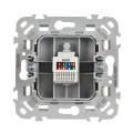 FLITE Розетка компьютерная RJ45 категория 6 UTP РК6-1-0-ФлСл сливочный IEK