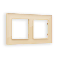 AF330602 Рамка ALFA Platos Шампань Стекло органическое 2-ая AMBRELLA VOLT