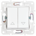 SKANDY Выключатель жалюзи 10А SK-V12W арктический белый IEK