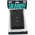 SKANDY Розетка 2-местная без заземления с защитными шторками 10А в сборе SK-R09Bl черный IEK