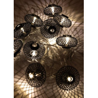 Гирлянда светодиодная Фонарики черн. 5х3см 10LED тепл. бел. 1.8+0.3м КОСМОС KOC_GIR-B119