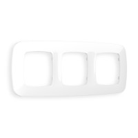 OF140103 Рамка OMEGA Ecta Белый глянец 3-ая AMBRELLA VOLT