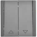 FORTE&PIANO Выключатель жалюзи 10А FP511 сталь IEK