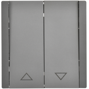 FORTE&PIANO Выключатель жалюзи 10А FP511 сталь IEK