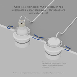 Влагозащищенный светильник Denkirs DK2404-WH