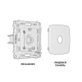 MO313010 Комплект механизма TV розетки оконечной OMEGA Бежевый глянец 50-870 MHz 1dB QUANT OP3130, VM202 AMBRELLA VOLT