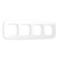 OF140104 Рамка OMEGA Ecta Белый глянец 4-ая AMBRELLA VOLT