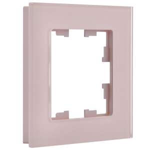 BRITE Рамка 1-местная РУ-1-2-Бр стекло розовый матовый IEK