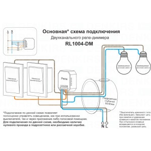 Wi-Fi реле Denkirs RL1004-DM/1