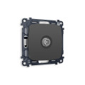 MO913010 Комплект механизма TV розетки оконечной OMEGA Графит мягкое касание 50-870 MHz 1dB QUANT (OP9130, VM202) AMBRELLA VOLT