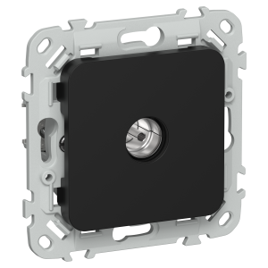 FLITE Розетка TV экранированная проходная тип M РТВм-1-1-2-ФлЧ черный IEK
