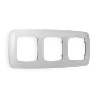 OF140403 Рамка OMEGA Ecta Серебро глянец 3-ая AMBRELLA VOLT