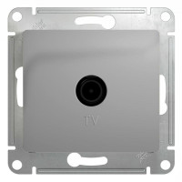 GLOSSA TV РОЗЕТКА проходная 4дБ, механизм, АЛЮМИНИЙ GSL000392