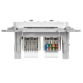 FLITE Розетка 2-местная RJ45/RJ11 категория 5Е/3 UTP РКТ5е/3-2-0-ФлБ белый IEK