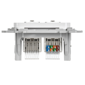 FLITE Розетка 2-местная RJ45/RJ11 категория 5Е/3 UTP РКТ5е/3-2-0-ФлБ белый IEK