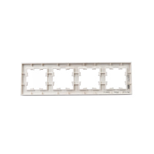 BRITE Рамка 4-местная РУ-4-2-Бр стекло розовый матовый IEK