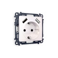 MA209010 Комплект механизма электрической розетки ALFA Жемчуг 2USB AA 18W быстрая зарядка сз QUANT AP2090, VM155 AMBRELLA VOLT