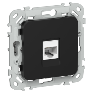FLITE Розетка телефонная RJ11 категория 3 РТ3-1-ФлЧ черный IEK