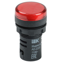 Лампа светосигнальная AD22DS d22мм 24В AC/DC красн. KARAT IEK BLS10-ADDS-024-K04