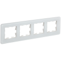 BRITE Рамка 4-местная РУ-4-2-Бр стекло белый RE IEK