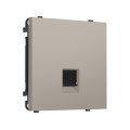 MS372010 Комплект механизма компьютерной розетки SIGMA Серо-бежевый матовый RJ-45 (8P8C) CAT6 с/ш QUANT PRO (SP3720, PR188)