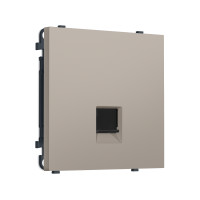 MS372010 Комплект механизма компьютерной розетки SIGMA Серо-бежевый матовый RJ-45 (8P8C) CAT6 с/ш QUANT PRO (SP3720, PR188)
