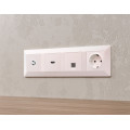 MA213050 Комплект механизма TV розетки SAT 5-2400MHz 3.5dB ALFA Жемчуг QUANT (AP2130, VM215) AMBRELLA VOLT