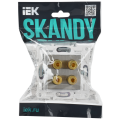 SKANDY Аудиорозетка 4-местная SK-A01N металл никель IEK