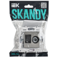 SKANDY Розетка двойная TV+RJ45 кат.6 SK-A15N металл никель IEK