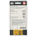 BRITE Рамка 2-местная РУ-2-1-Бр металл черный RE AL IEK