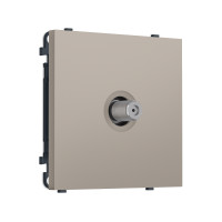 MS373050 Комплект механизма TV розетки SAT SIGMA Серо-бежевый матовый 5-2400MHz 3.5dB QUANT PRO (SP3730, PR215)