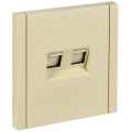 FORTE&PIANO Розетка компьютерная двойная RJ45 кат.5E FP433 ваниль IEK