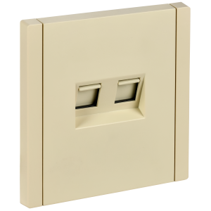 FORTE&PIANO Розетка компьютерная двойная RJ45 кат.5E FP433 ваниль IEK