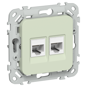 FLITE Розетка 2-местная RJ45/RJ11 категория 5Е/3 UTP РКТ5е/3-2-0-ФлП панг IEK