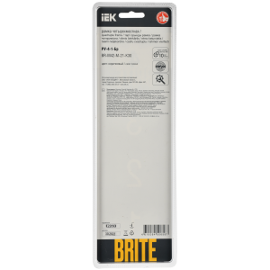 BRITE Рамка 4-местная РУ-4-1-Бр металл коричневый RE AL IEK