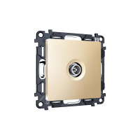 MA613005 Комплект механизма TV розетки оконечной экранированной 5-1000MHz 3dB ALFA Шампань QUANT (AP6130, VM199) AMBRELLA VOLT