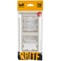 BRITE Рамка 2-местная РУ-2-Бр бежевый/жемчужный IEK