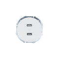 OSEN Розетка 2-ая USB разъем белая  