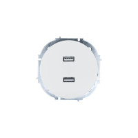 OSEN Розетка 2-ая USB разъем белая  
