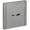 FORTE&PIANO Розетка USB A+C 18Вт FP551 сталь IEK