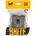 BRITE Розетка компьютерная RJ45 кат.6 РК11-БрТБ темная бронза IEK