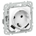 FLITE Розетка 1-местная с заземлением с защитными шторками 16А с USB A+A 3,1А РСЮша11-0-ФлБ белый IEK
