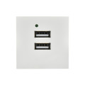 PRIMER РКЮ-23-40-П Розетка USB A+A 5В 4,2А (2 модуля) белая IEK