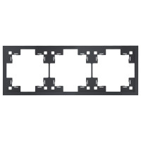 Трехместная рамка, черный сатин (35830 MB)