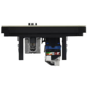 FORTE&PIANO Розетка двойная TV+RJ45 кат.6 FP837M металл слоновая кость IEK