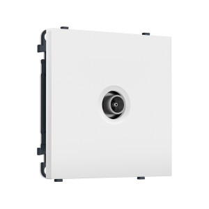 MS133010 Комплект механизма TV розетки оконечной SIGMA Белый матовый 50-870 MHz 1dB QUANT PRO (SP1330, PR202)