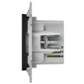 FLITE Розетка USB A+A 3,1А РЮ-2-ФлЧ черный IEK