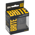BRITE Кнопка звонка с индикацией для отелей 10А ВС10-1-9-БрТБ темная бронза IEK