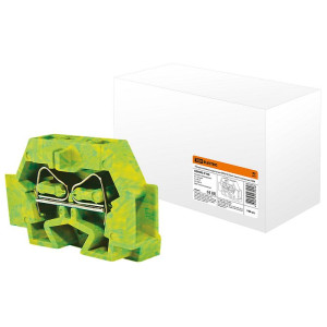 Микроклемма модульная МКМ 2,5мм2 желто-зеленая TDM